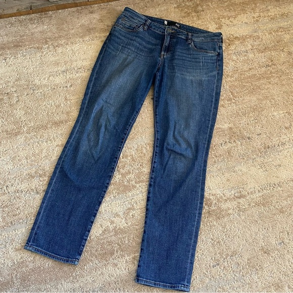 Kut from the Kloth Catherine Boyfriend Straight Leg Dark Wash Jeans: 10 - Picture 2 of 11